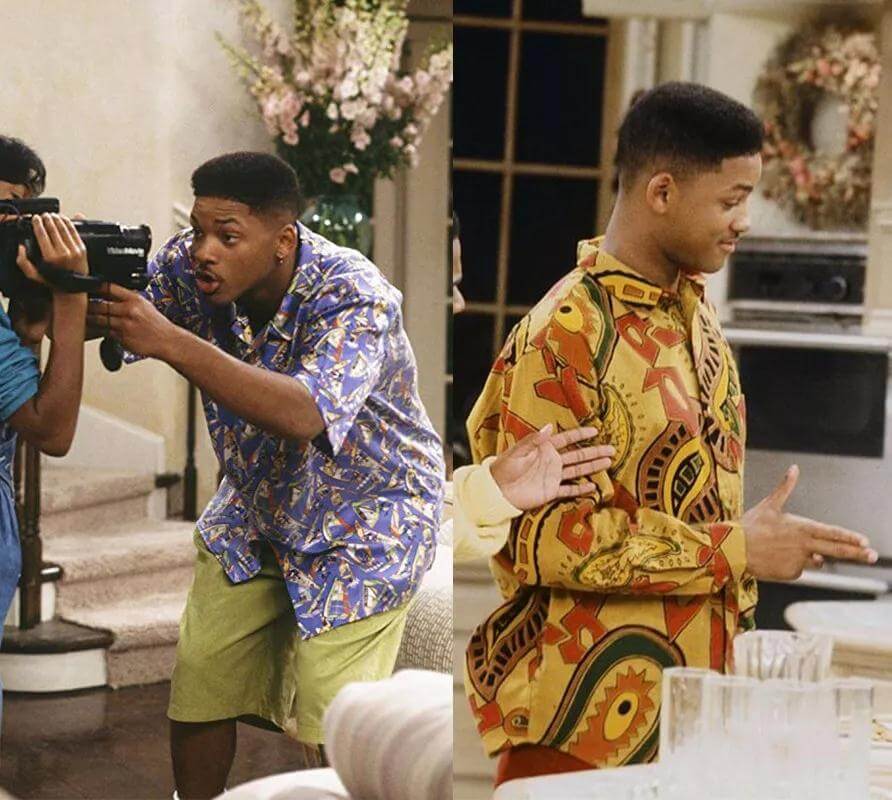 Will Smith in Printing shirt