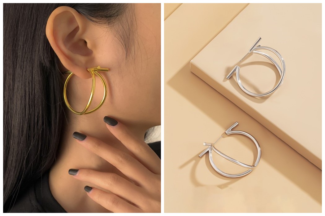 Simple Design Geometry Earrings For Ladies